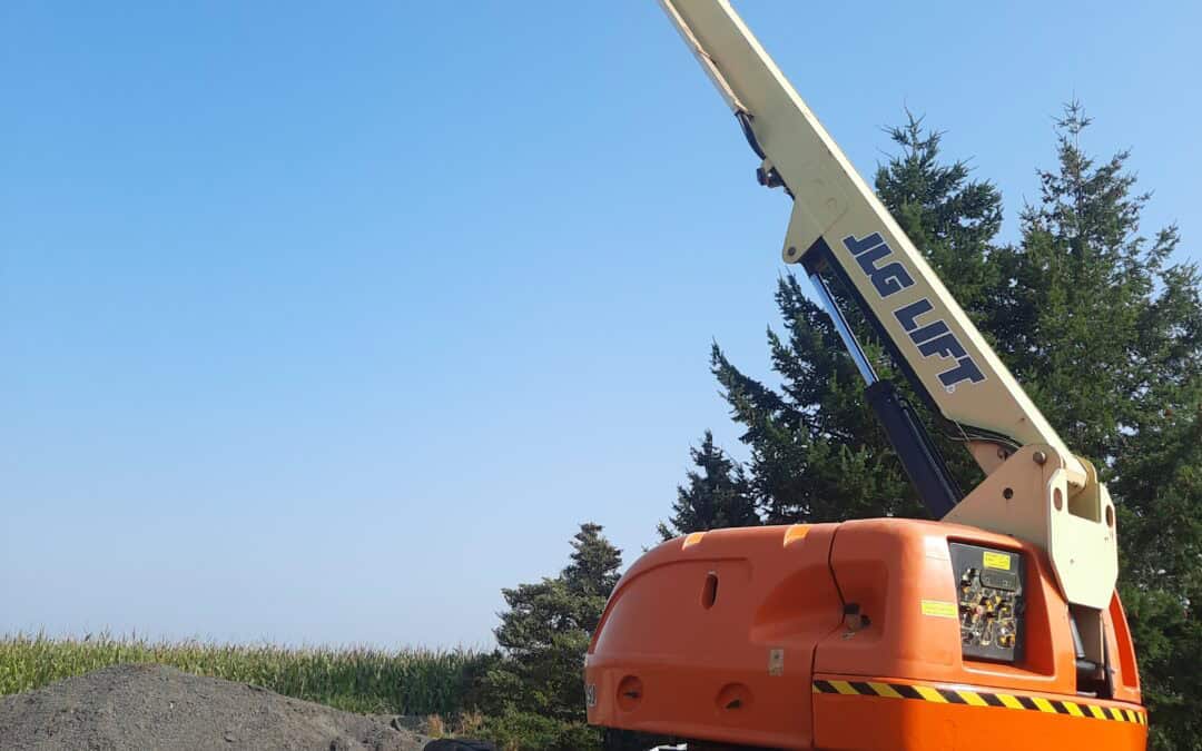 JLG 460SJ hoogwerker bouwjaar 2007 werkhoogte +/- 16 meter met 4439 uur prijs 12900 ex btw